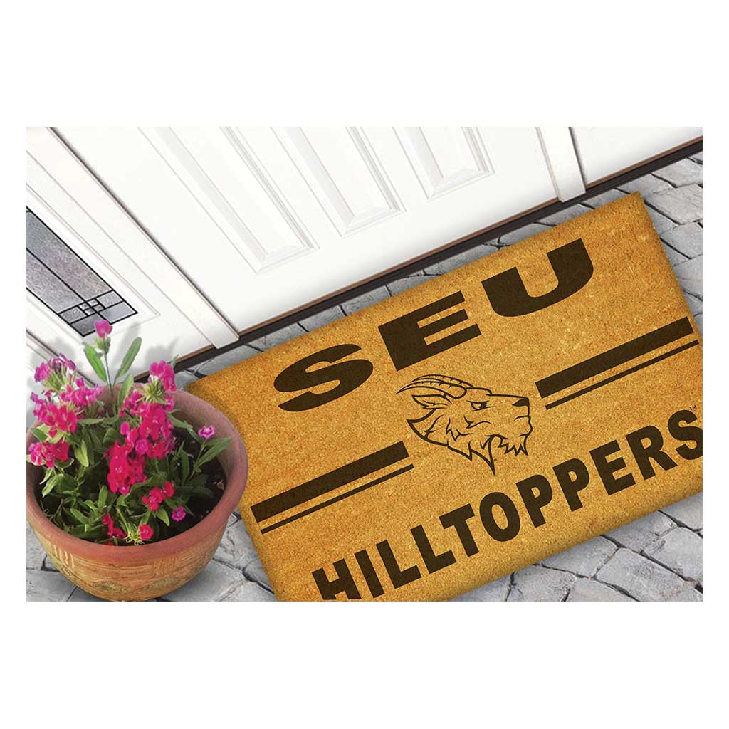 Team Coir Doormat Team Logo St. Edwards University Hilltoppers