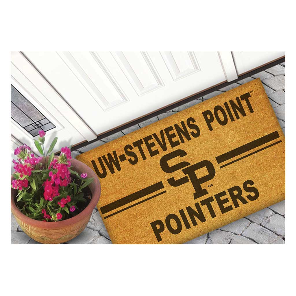 Team Coir Doormat Team Logo University of Wisconsin Steven's Point Pointers