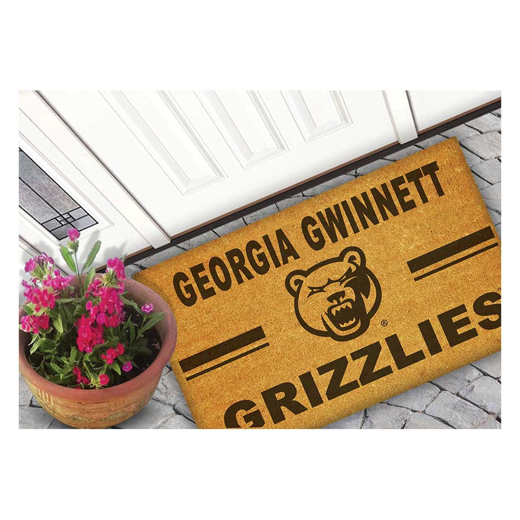 Team Coir Doormat Team Logo Georgia Gwinnett College GRIZZLIES