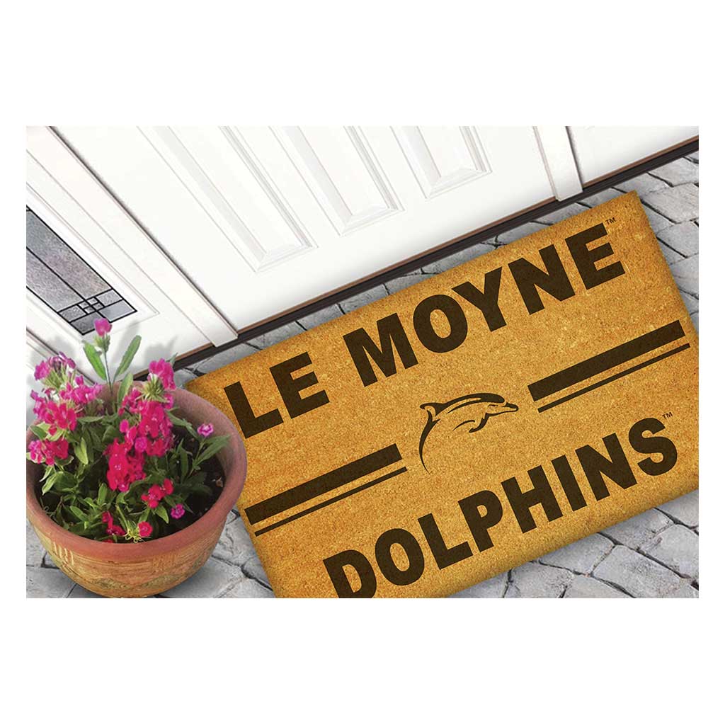 Team Coir Doormat Team Logo Le Moyne College DOLPHINS