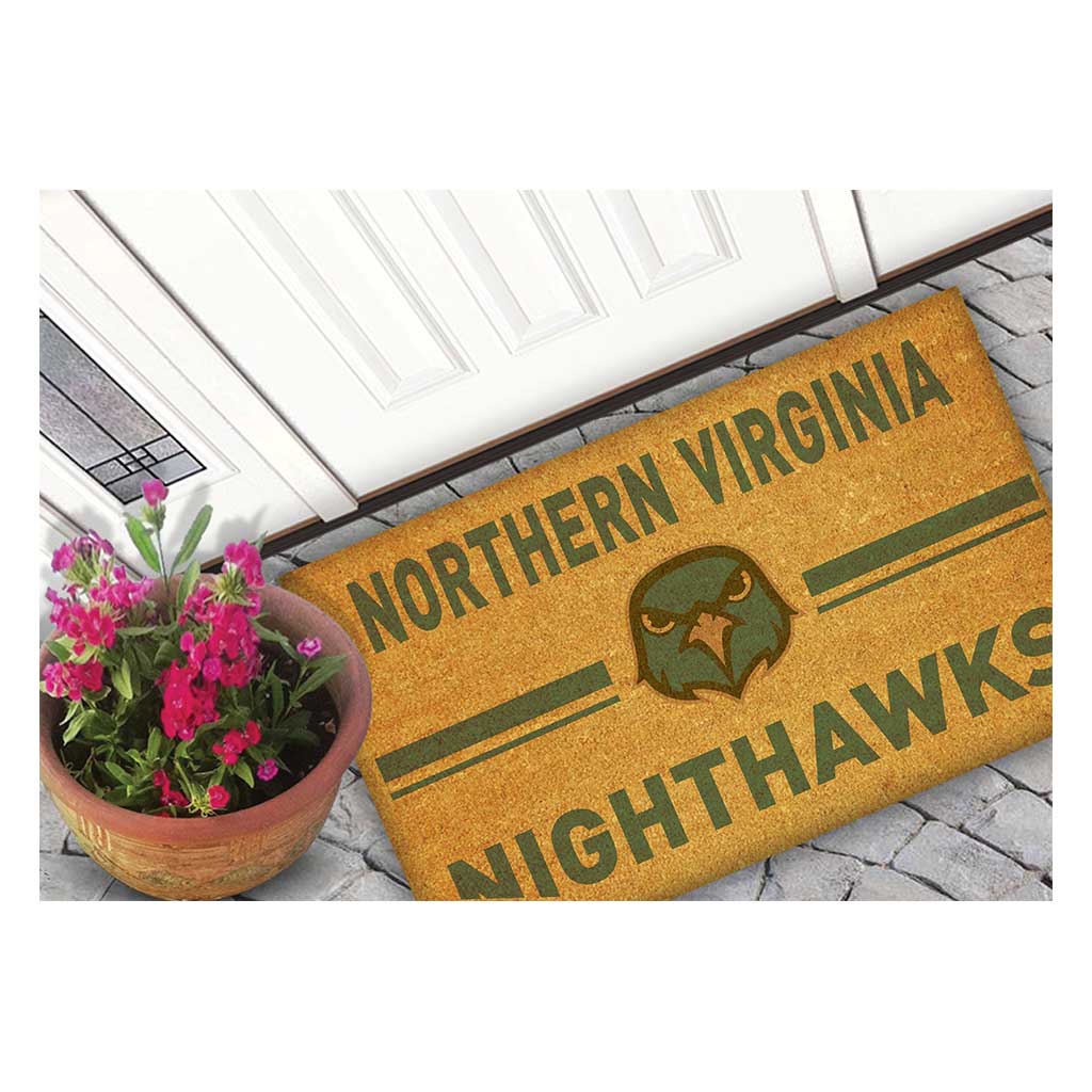 Team Coir Doormat Team Logo Northern Virginia Community College Nighthawks