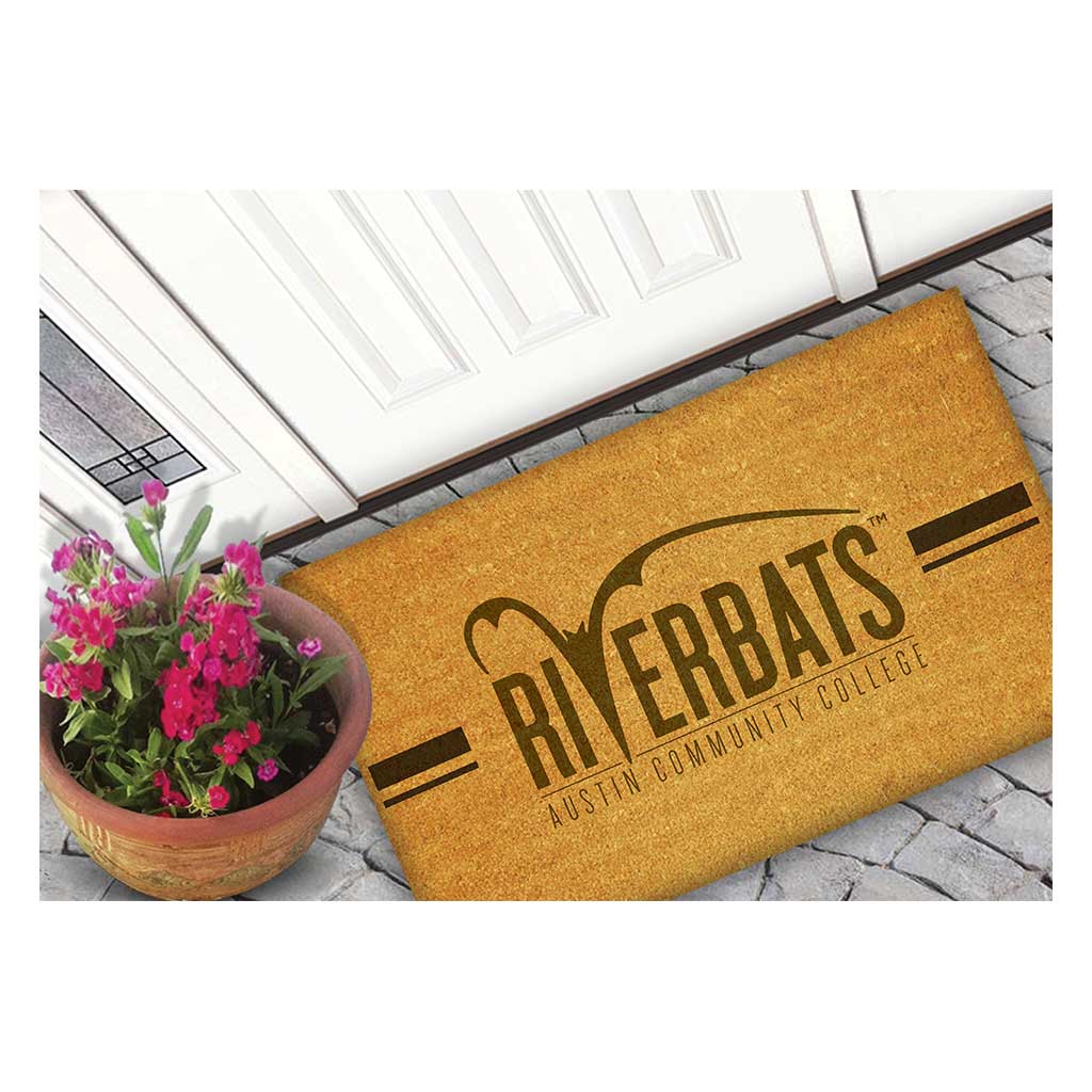 Team Coir Doormat Team Logo Austin Community College Riverbats