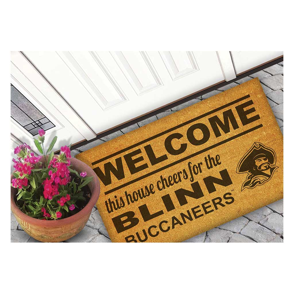 Team Coir Doormat Welcome Blinn College Buccaneers