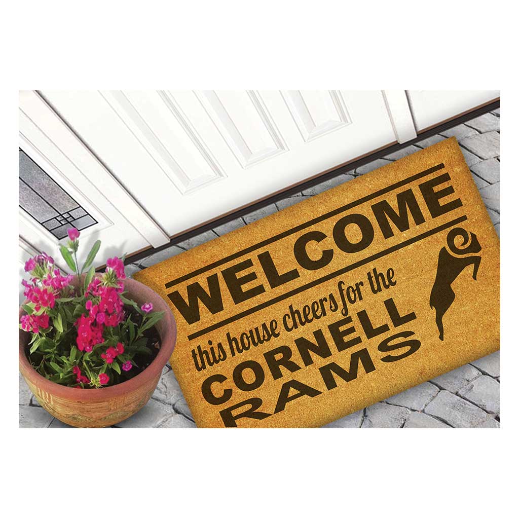 Team Coir Doormat Welcome Cornell College Rams