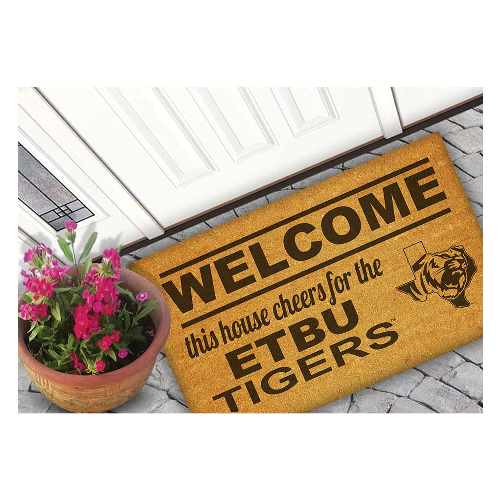 Team Coir Doormat Welcome East Texas Baptist Tigers