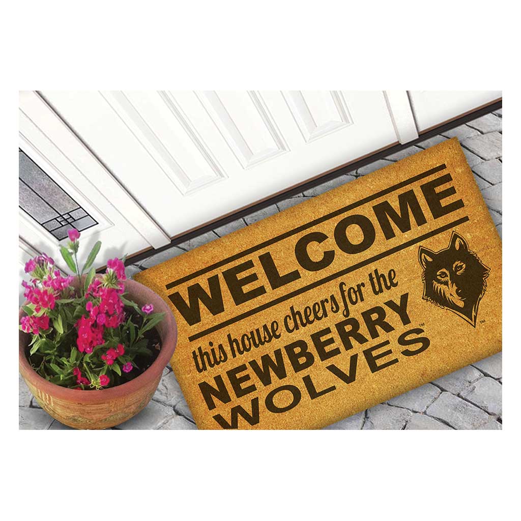 Team Coir Doormat Welcome Newberry College Wolves