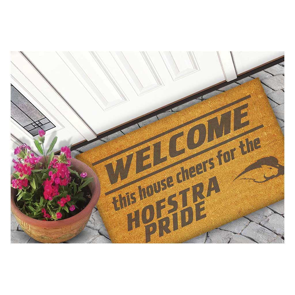 Team Coir Doormat Welcome Hofstra Pride