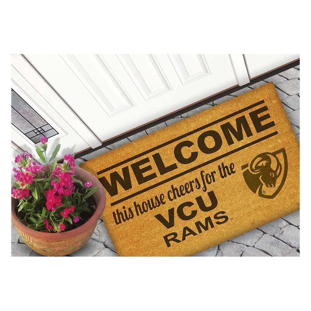 Team Coir Doormat Welcome Virginia Commonwealth Rams