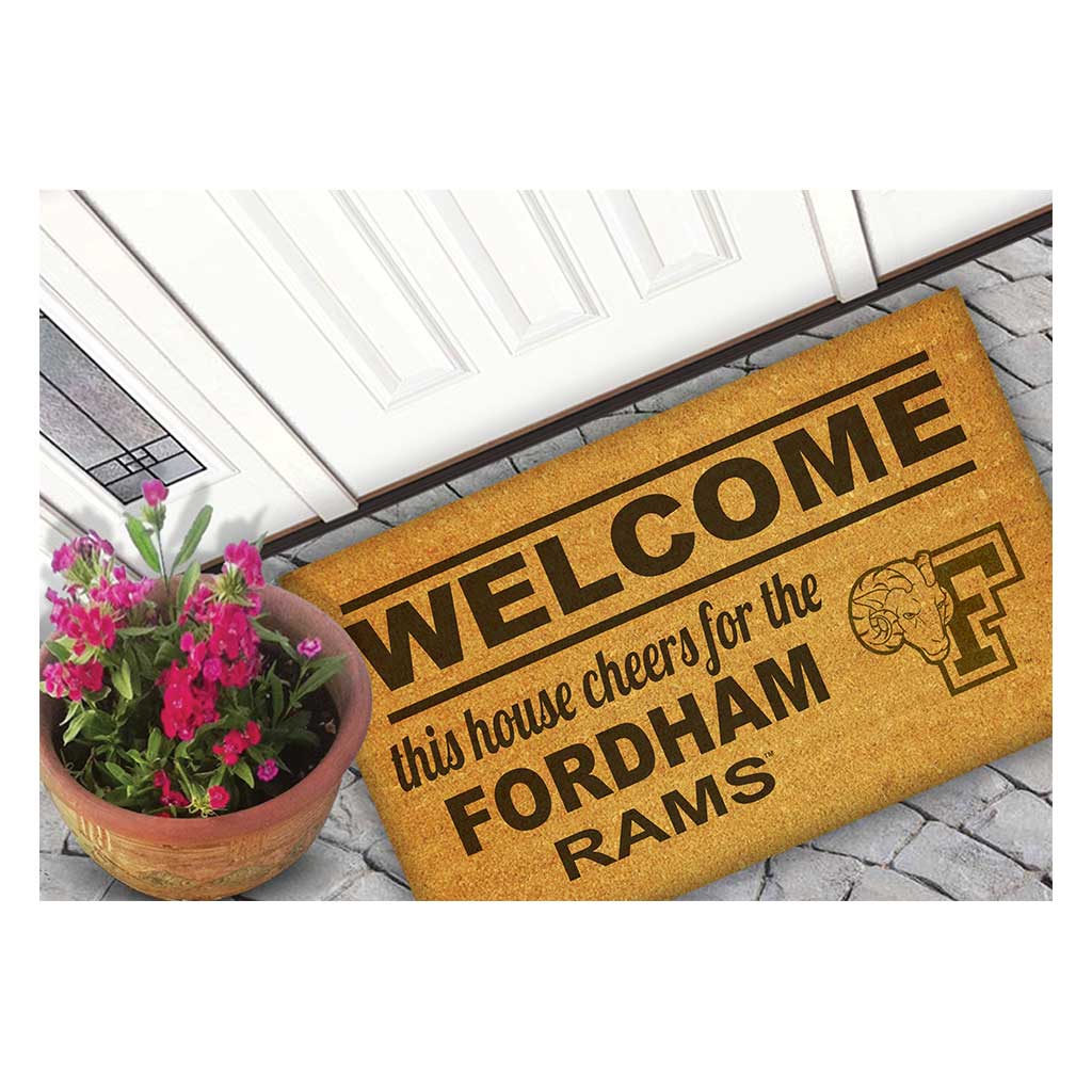 Team Coir Doormat Welcome Fordham Rams