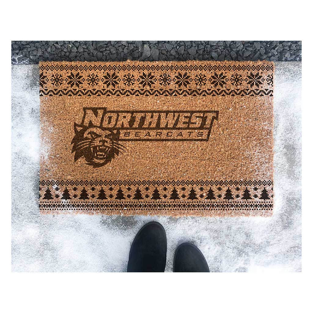 Team Coir Doormat Holiday Logo Northwest Missouri State University Bearcats