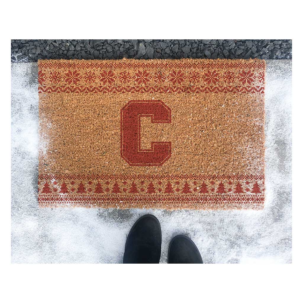 Team Coir Doormat Holiday Logo Cornell Big Red