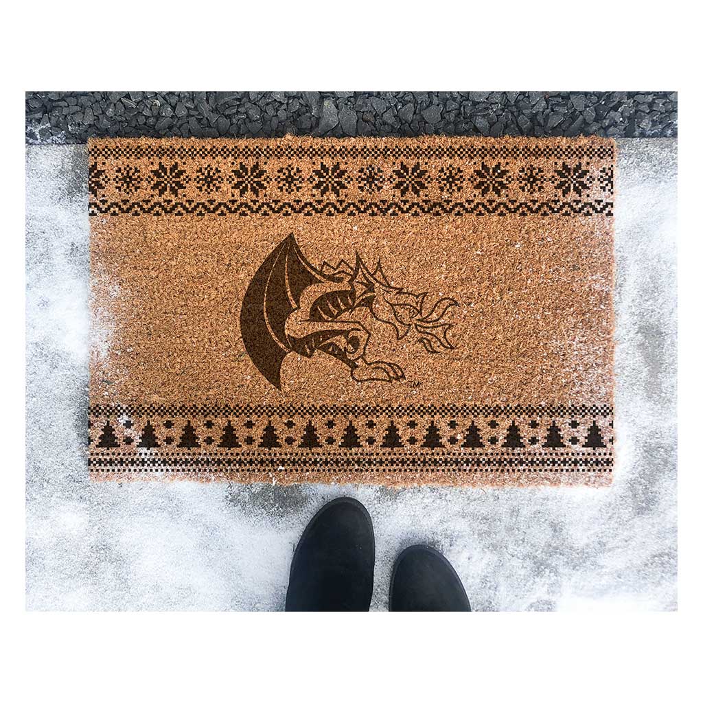 Team Coir Doormat Holiday Logo Drexel Dragons