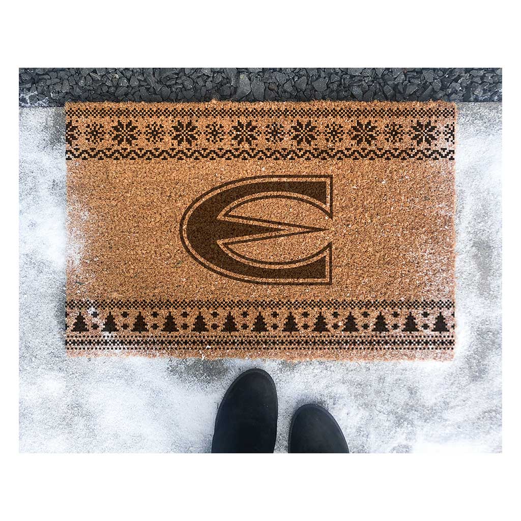 Team Coir Doormat Holiday Logo Emporia State Hornets