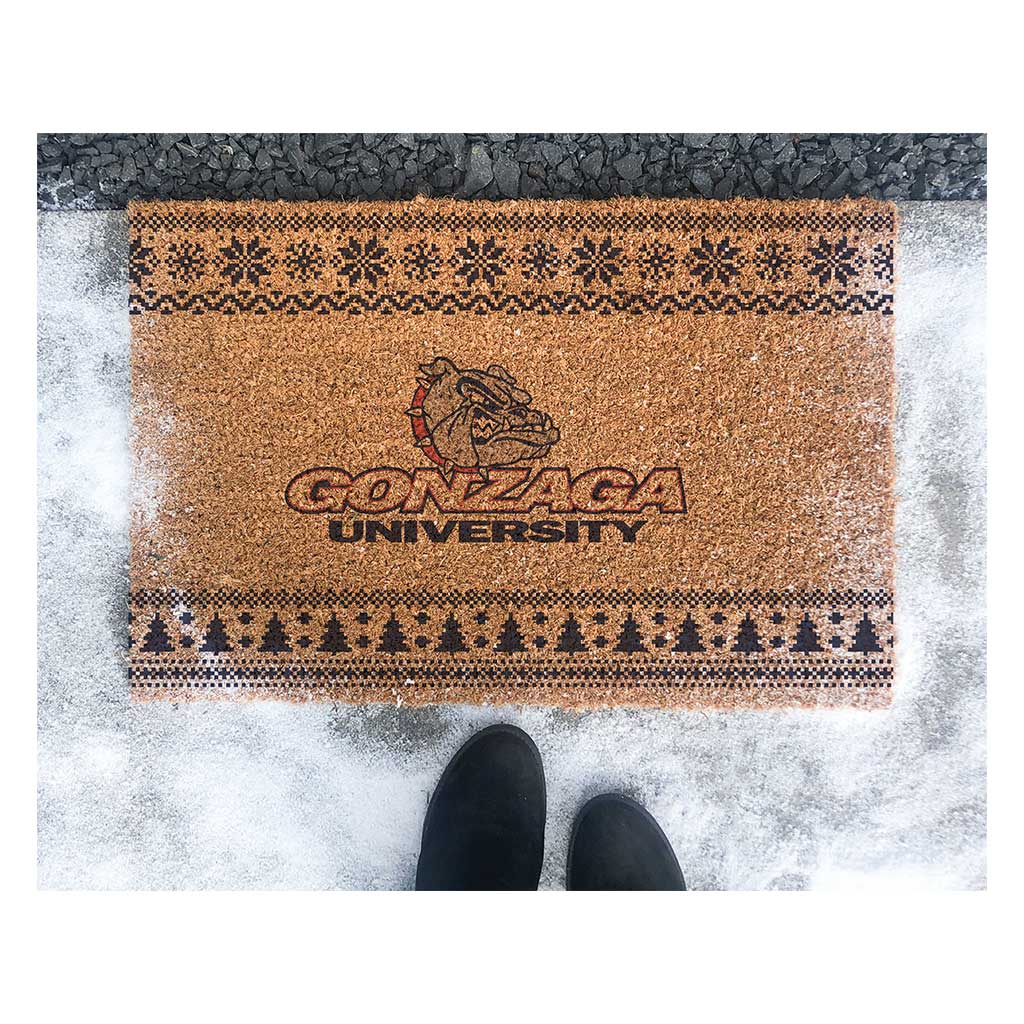 Team Coir Doormat Holiday Logo Gonzaga Bulldogs