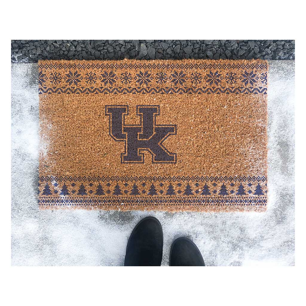 Team Coir Doormat Holiday Logo Kentucky Wildcats