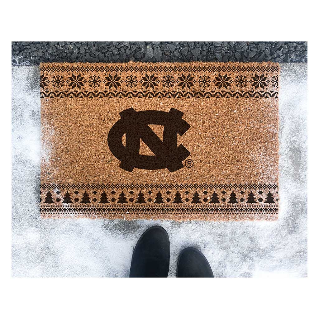 Team Coir Doormat Holiday Logo North Carolina Chapel Hill Tar Heels