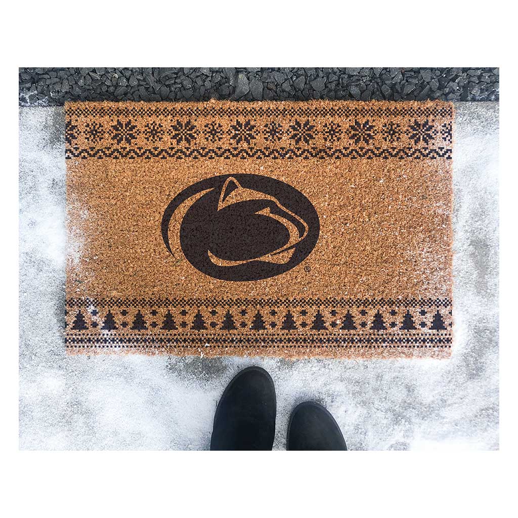 Team Coir Doormat Holiday Logo Penn State Nittany Lions