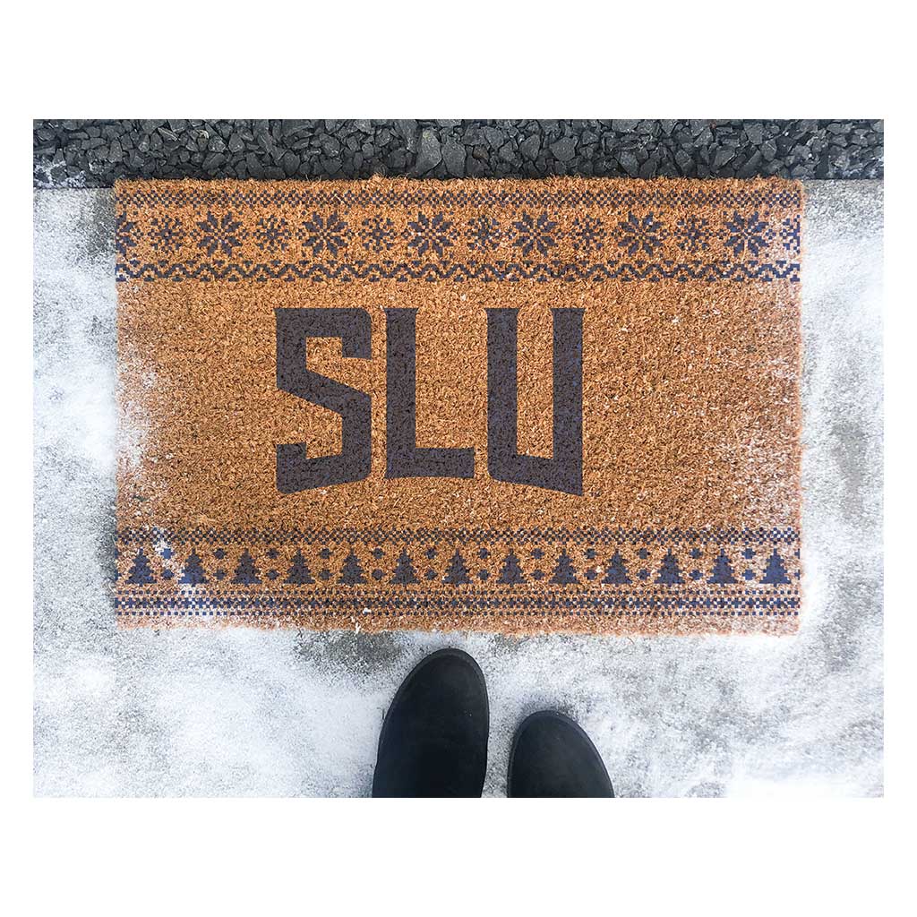 Team Coir Doormat Holiday Logo Saint Louis Billikens