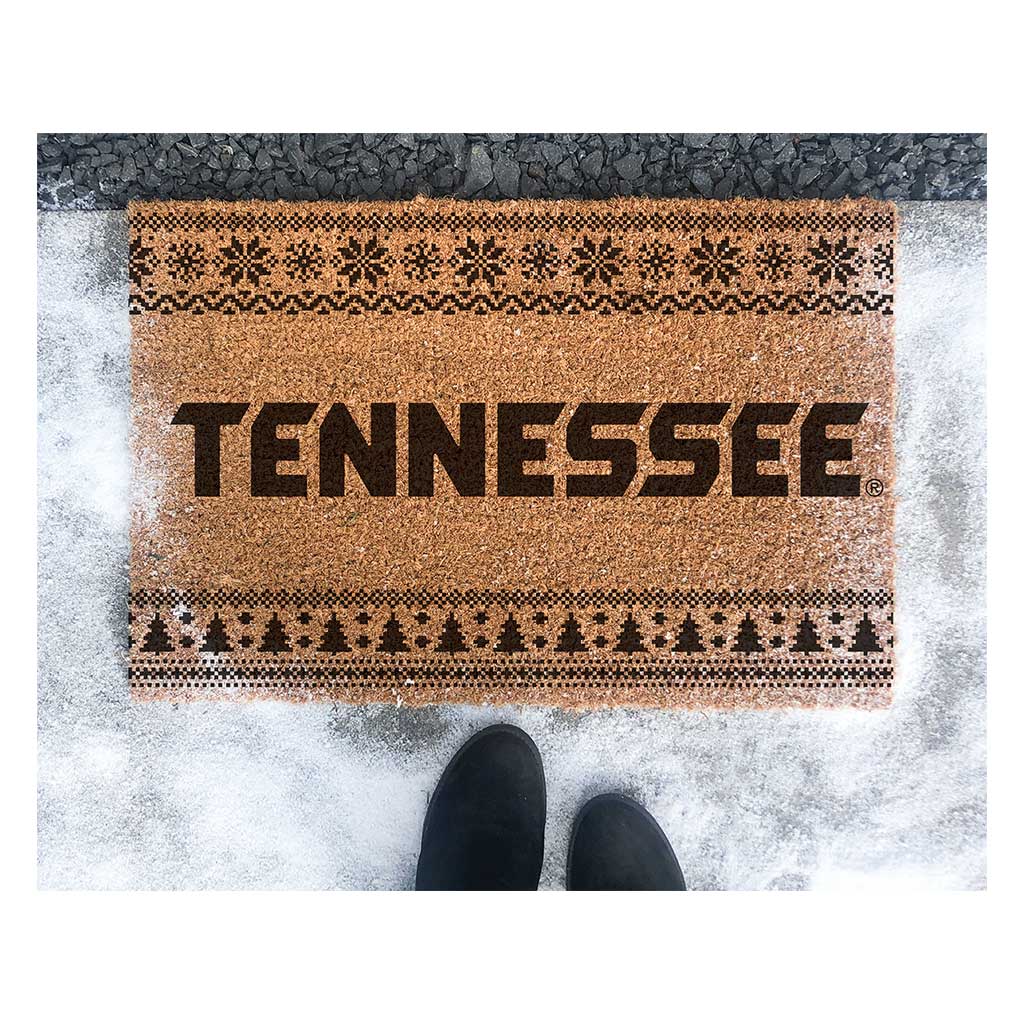 Team Coir Doormat Holiday Logo Tennessee Volunteers