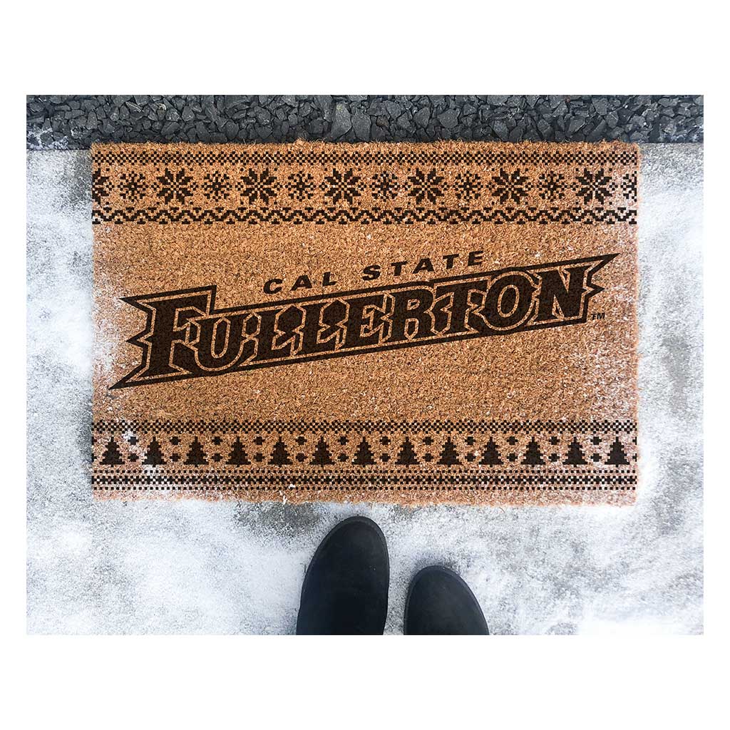 Team Coir Doormat Holiday Logo Cal State Fullerton Titans