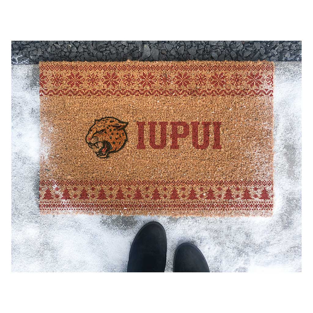 Team Coir Doormat Holiday Logo Indiana-Purdue Indianapolis Jaguars