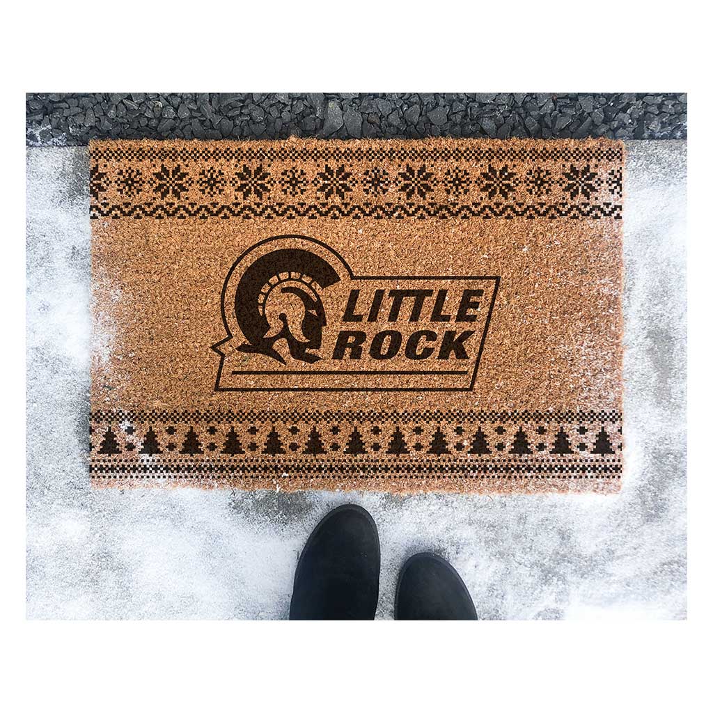 Team Coir Doormat Holiday Logo Arkansas at Little Rock TROJANS