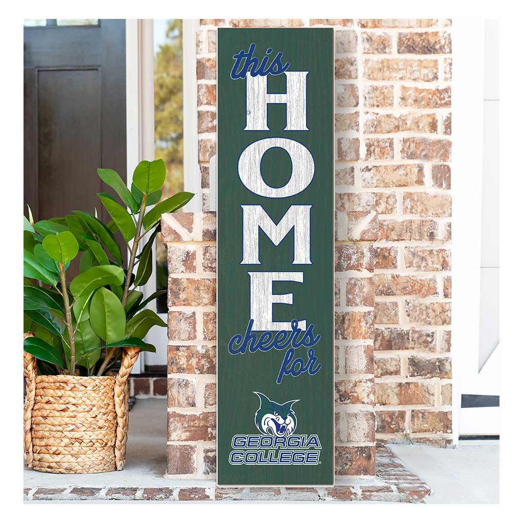 11x46 Leaning Sign This Home Georgia College Bobcats