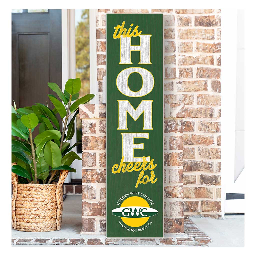 11x46 Leaning Sign This Home Golden West Coast College Rustlers