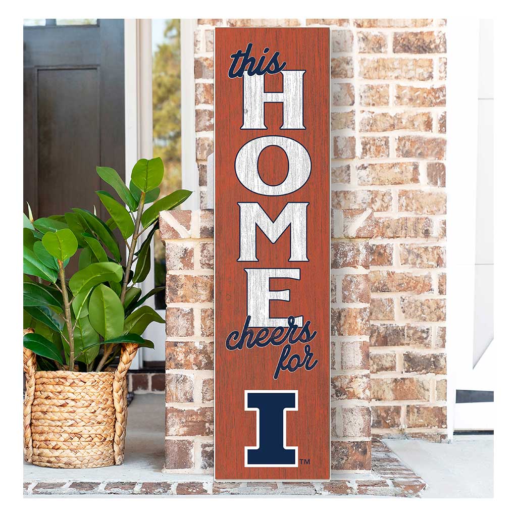 11x46 Leaning Sign This Home Illinois Fighting Illini
