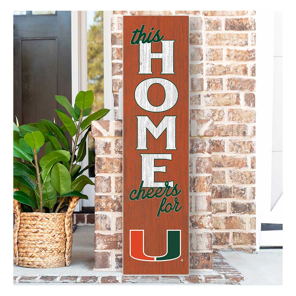 11x46 Leaning Sign This Home Miami Hurricanes