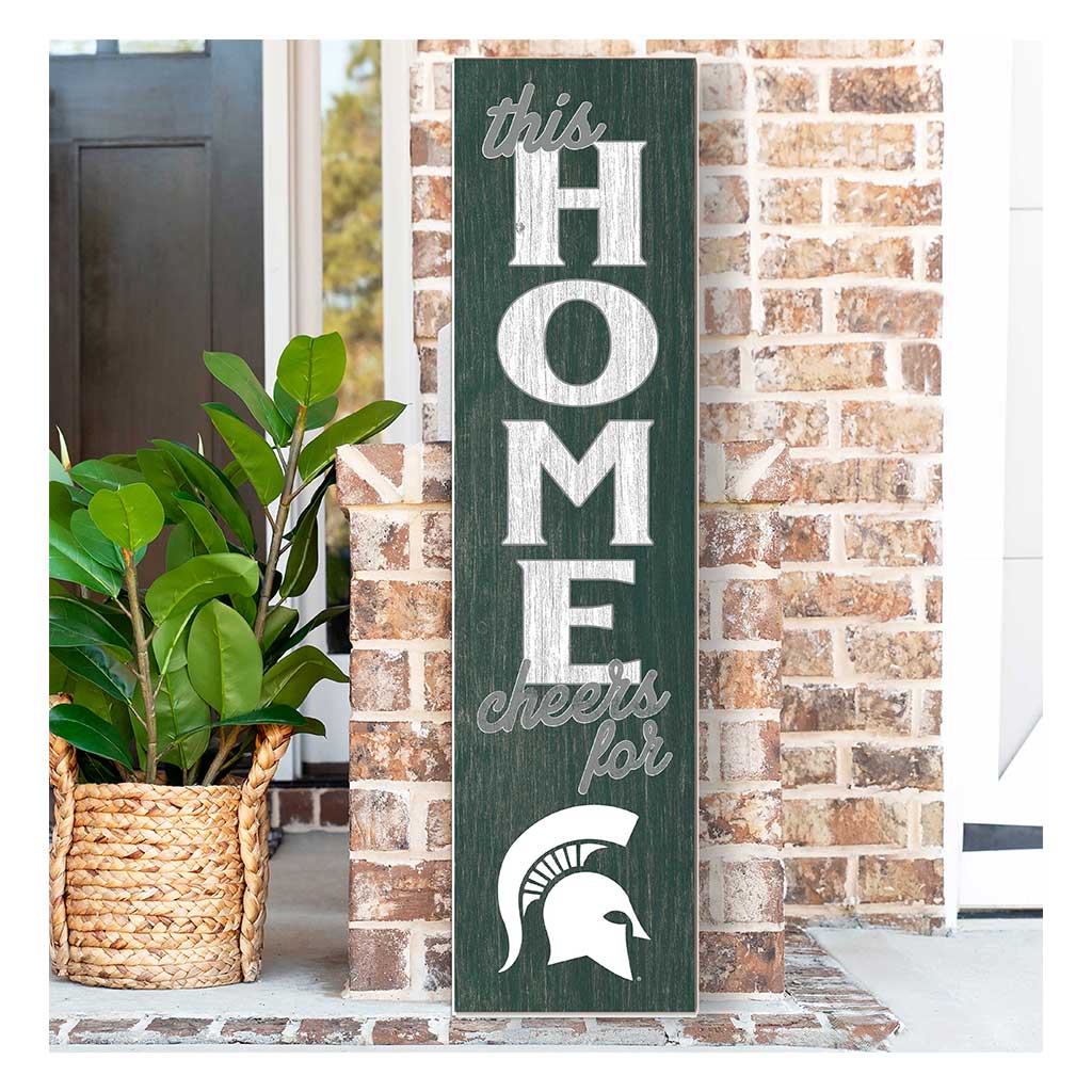 11x46 Leaning Sign This Home Michigan State Spartans