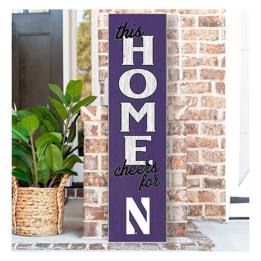 11x46 Leaning Sign This Home Northwestern Wildcats