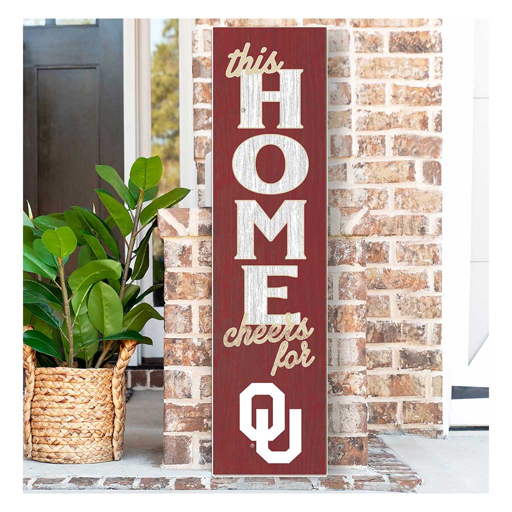 11x46 Leaning Sign This Home Oklahoma Sooners