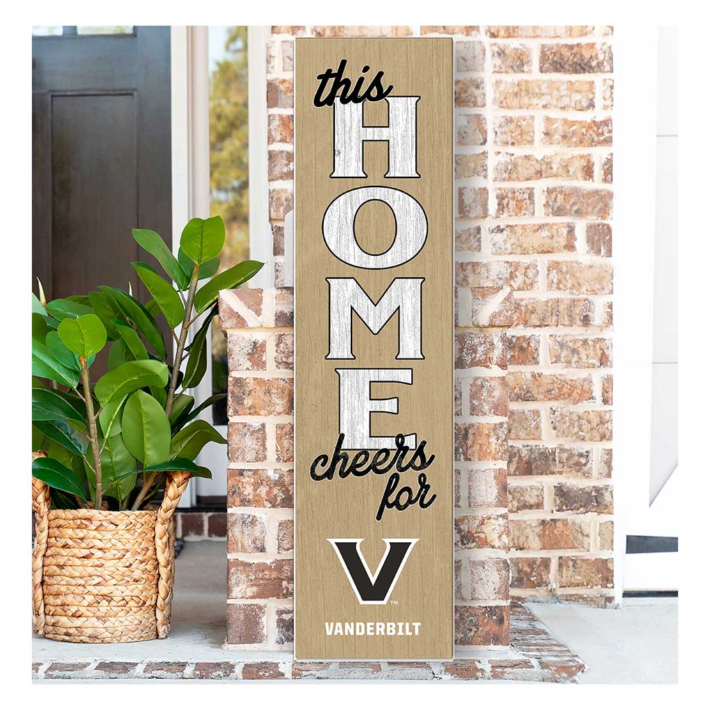 11x46 Leaning Sign This Home Vanderbilt Commodores Alt Logo