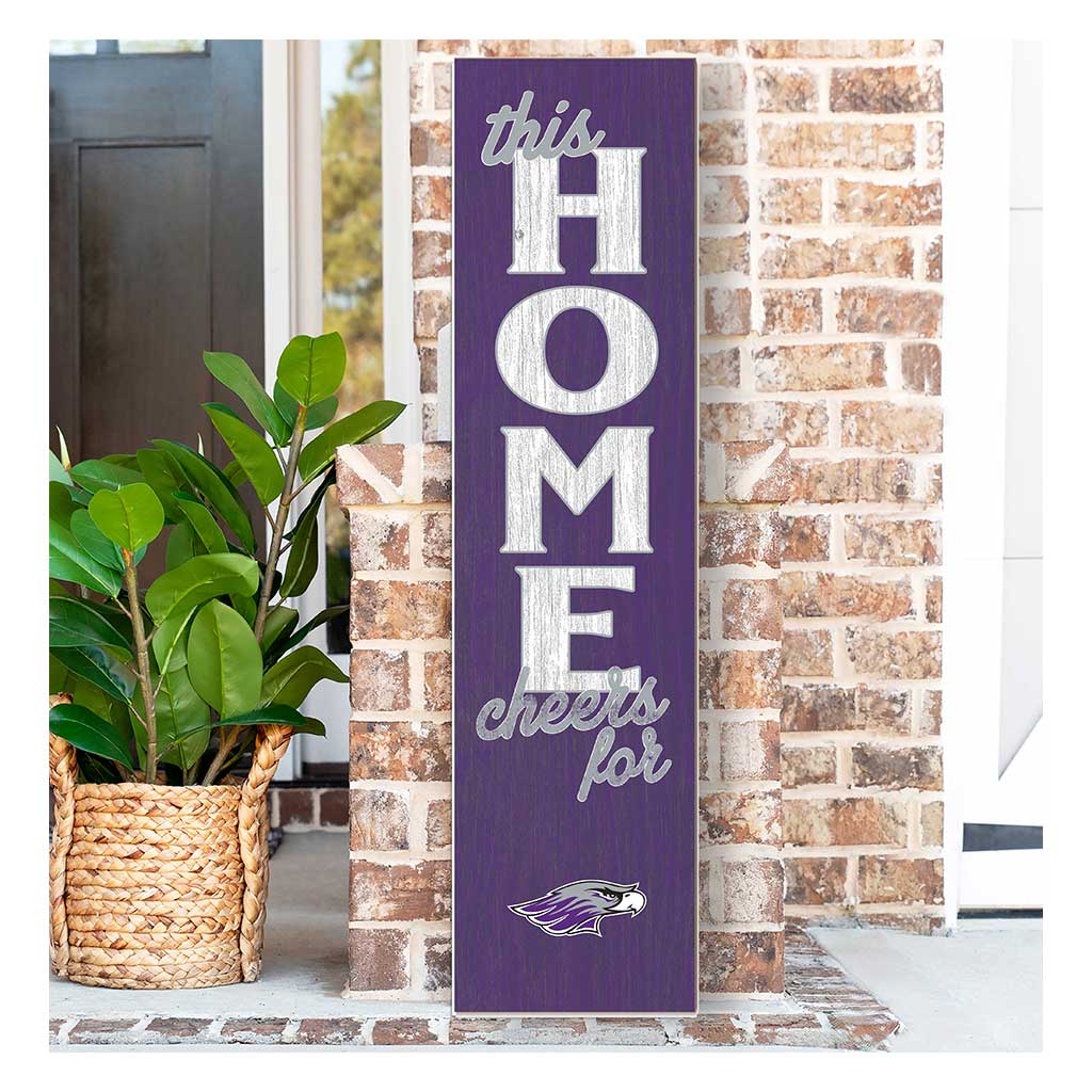 11x46 Leaning Sign This Home University of Wisconsin Whitewater Warhawks