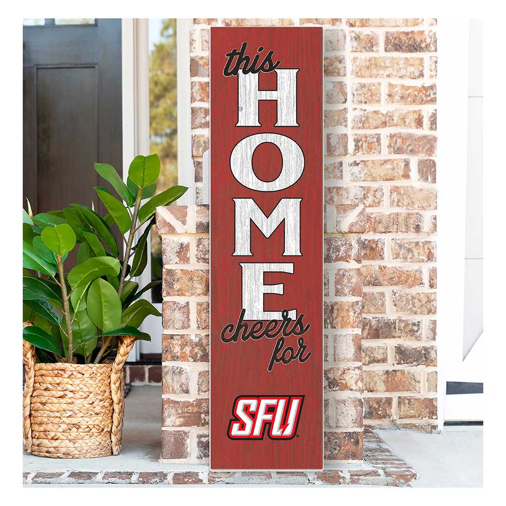 11x46 Leaning Sign This Home Saint Francis Red Flash