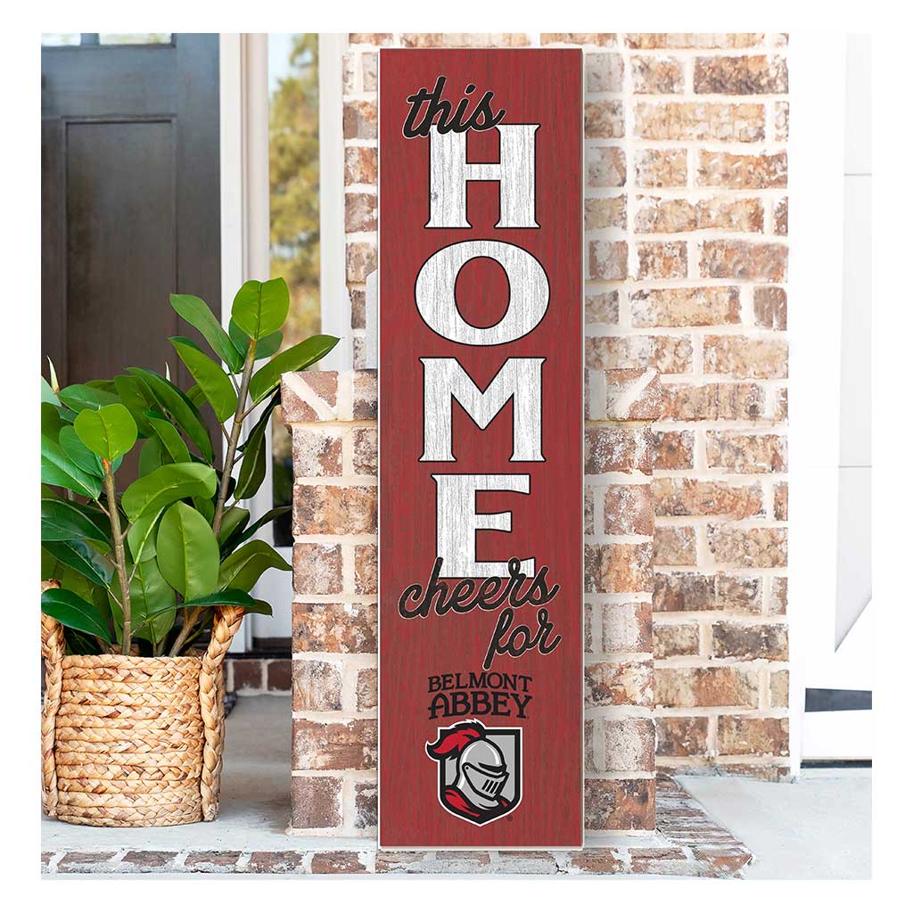 11x46 Leaning Sign This Home Belmont Abbey College CRUSADERS