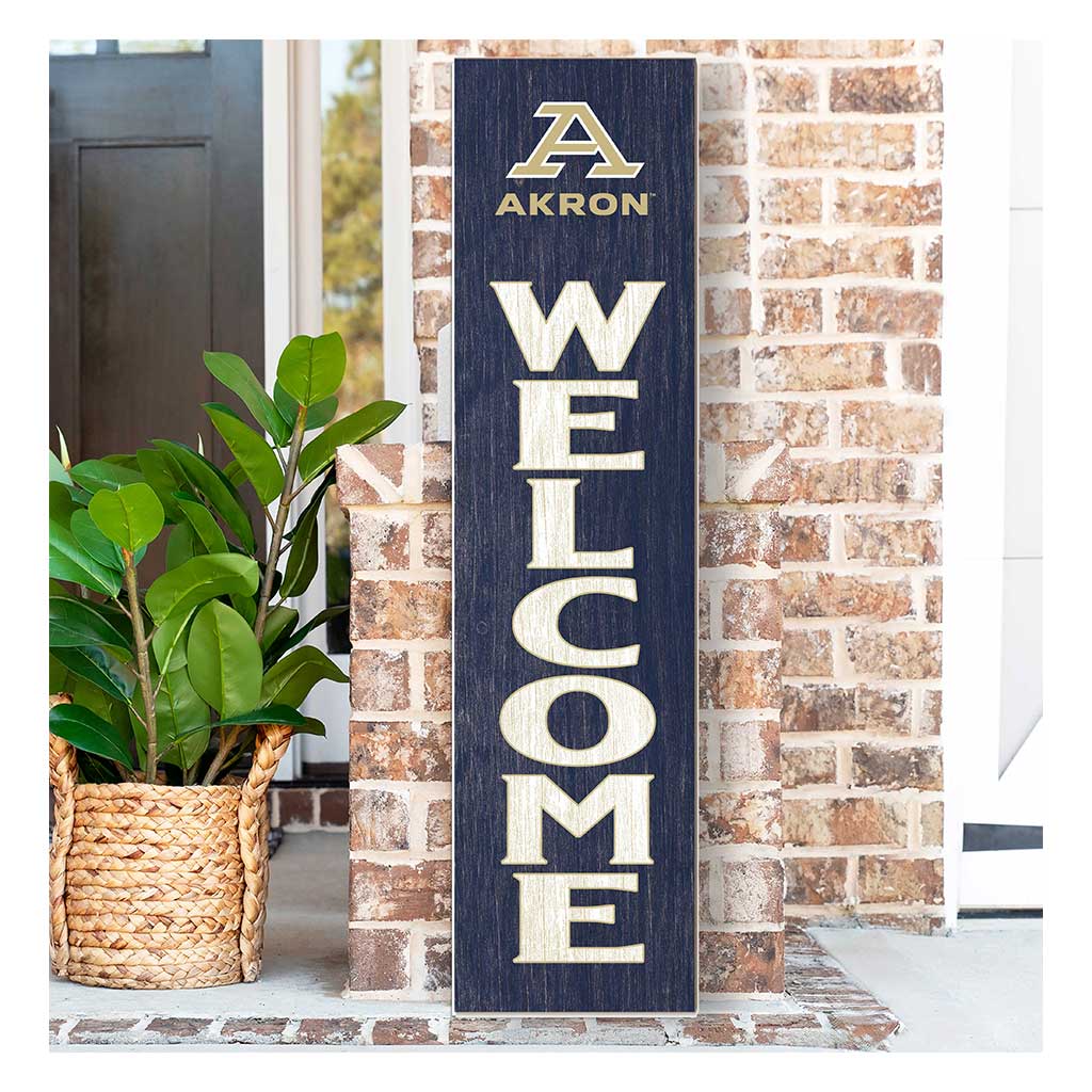 11x46 Leaning Sign Welcome Akron Zips