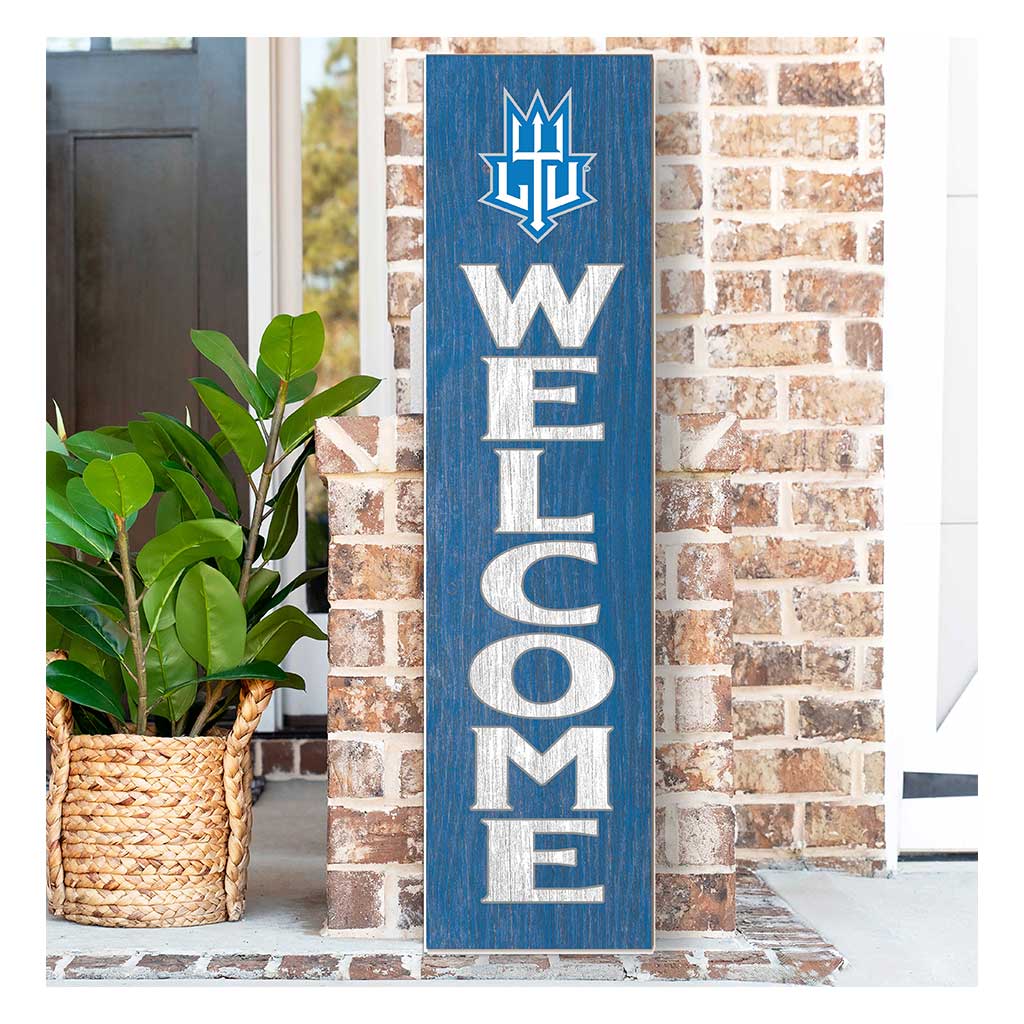 11x46 Leaning Sign Welcome Lawrence Technological University Blue Devils