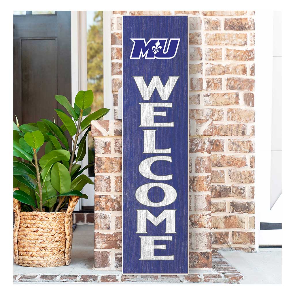 11x46 Leaning Sign Welcome Marymount University Saints