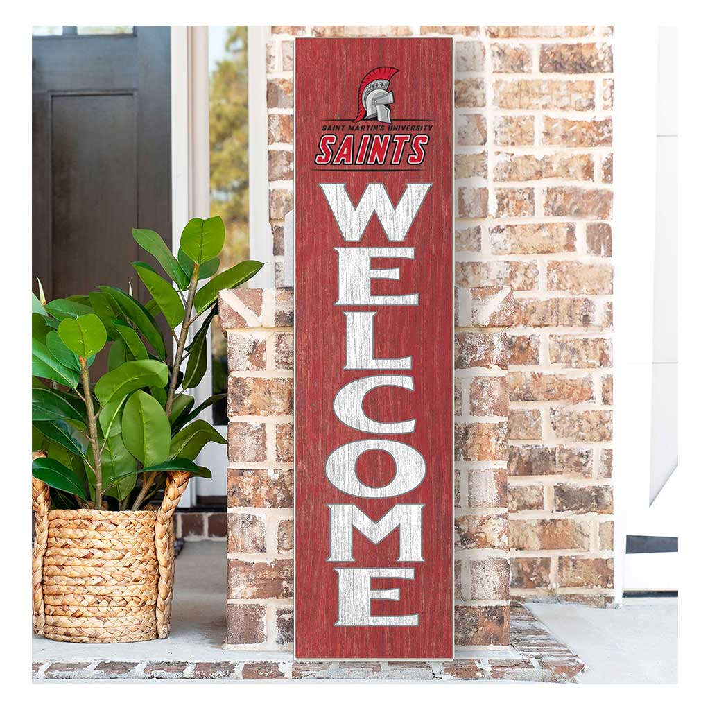 11x46 Leaning Sign Welcome Saint Martin's University Saints