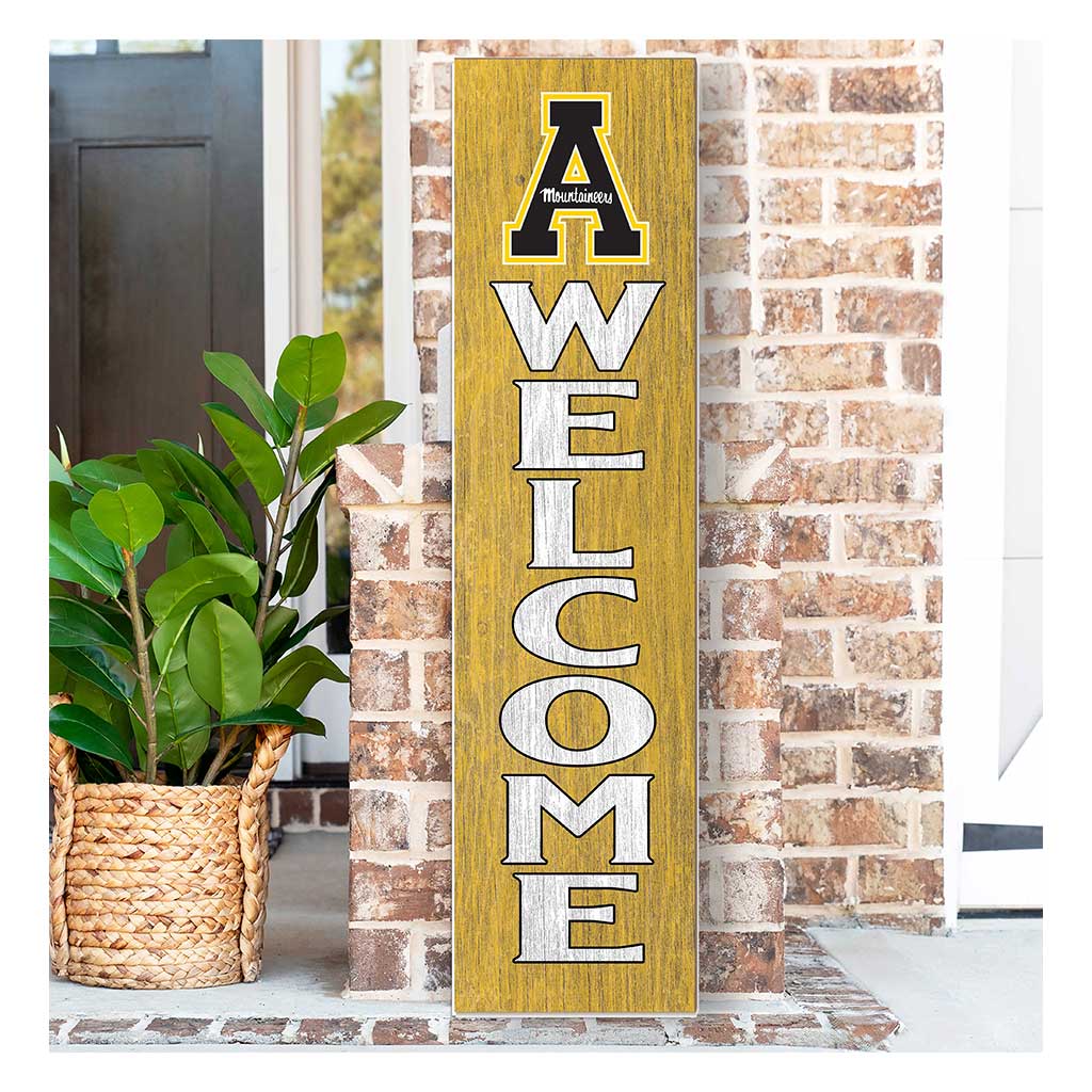 11x46 Leaning Sign Welcome Appalachian State Mountaineers