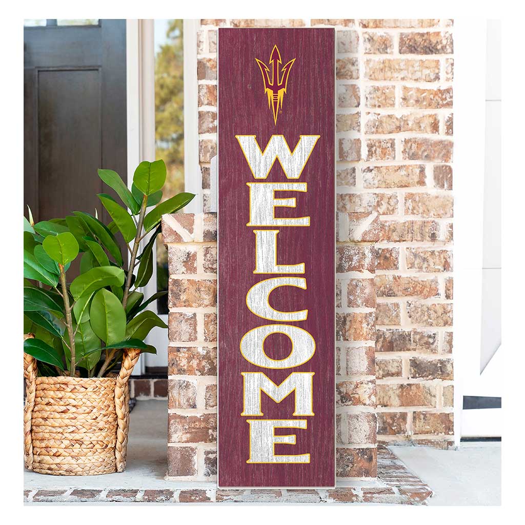 11x46 Leaning Sign Welcome Arizona State Sun Devils