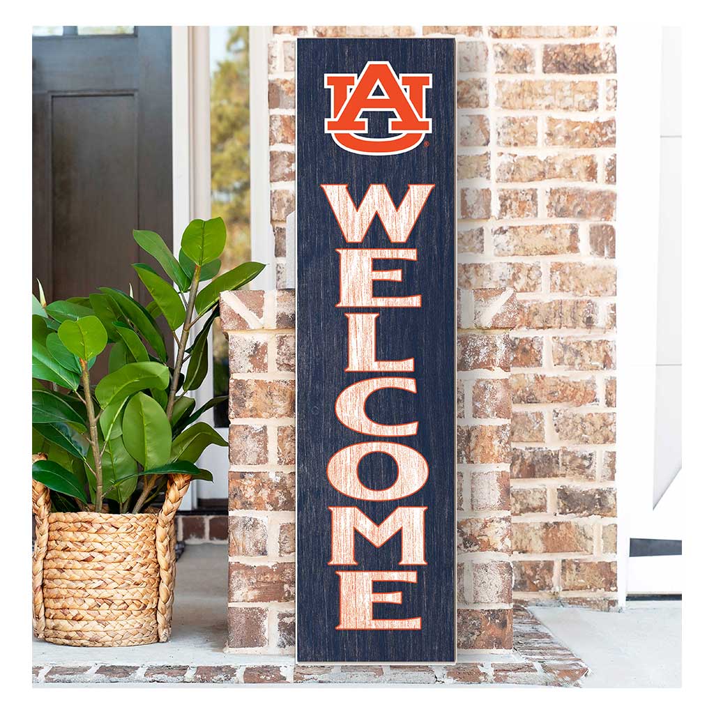 11x46 Leaning Sign Welcome Auburn Tigers