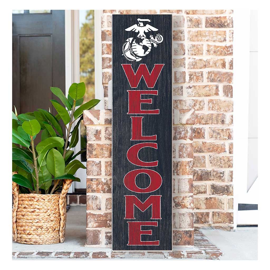 11x46 Leaning Sign Welcome Marines