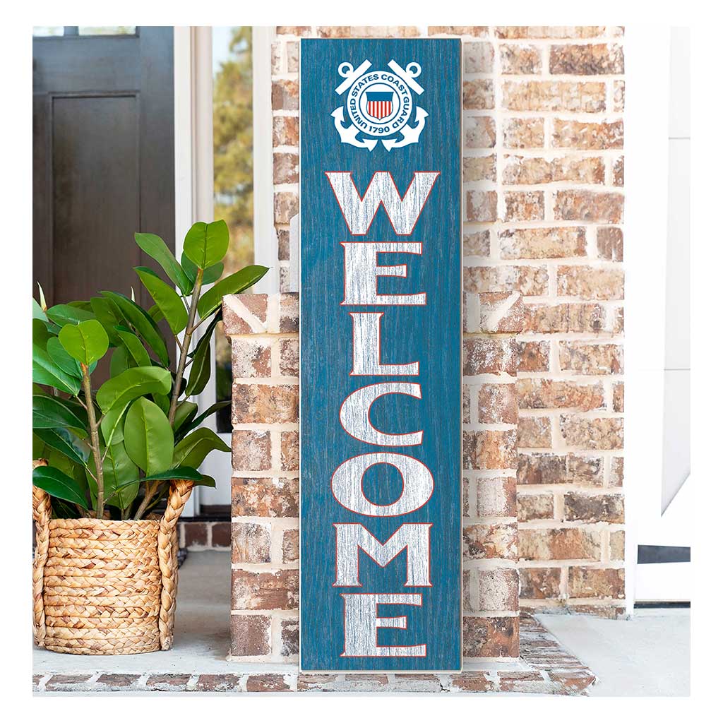 11x46 Leaning Sign Welcome Coast Guard