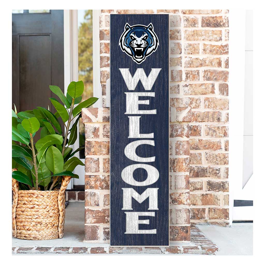 11x46 Leaning Sign Welcome Lincoln University Blue Tigers