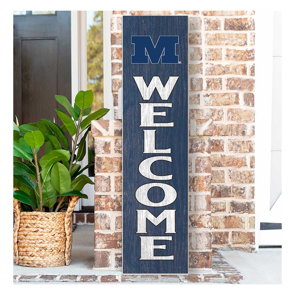 11x46 Leaning Sign Welcome Millikin University Big Blue