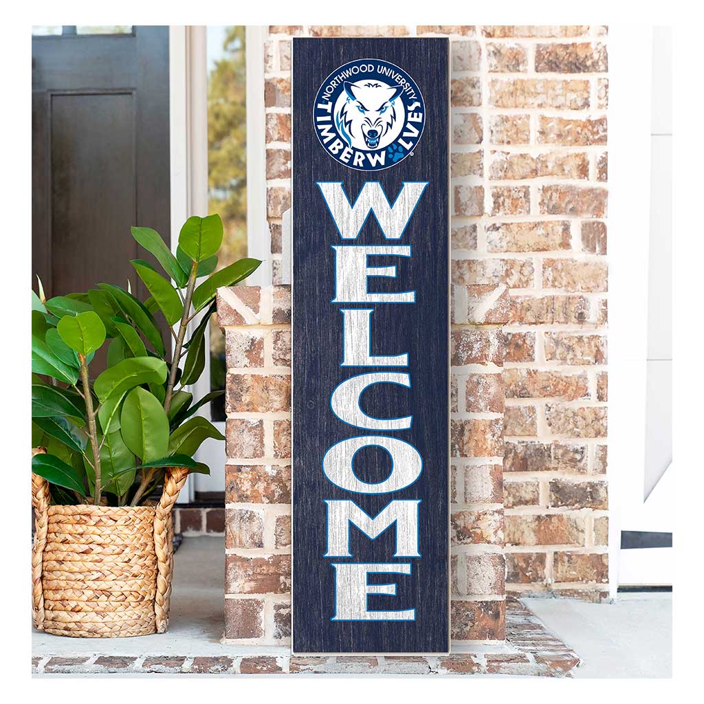 11x46 Leaning Sign Welcome Northwood University Wolves