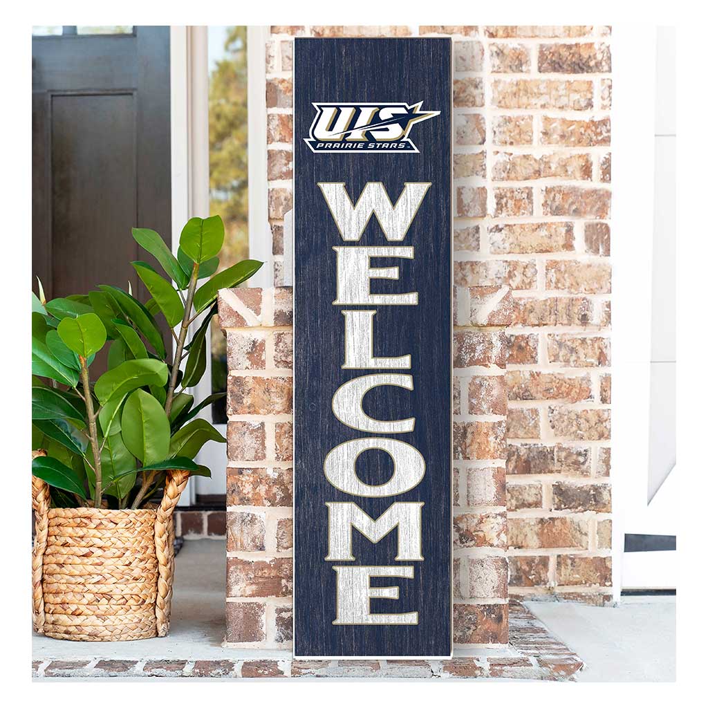 11x46 Leaning Sign Welcome University of Illinois Springfield Prairie Stars